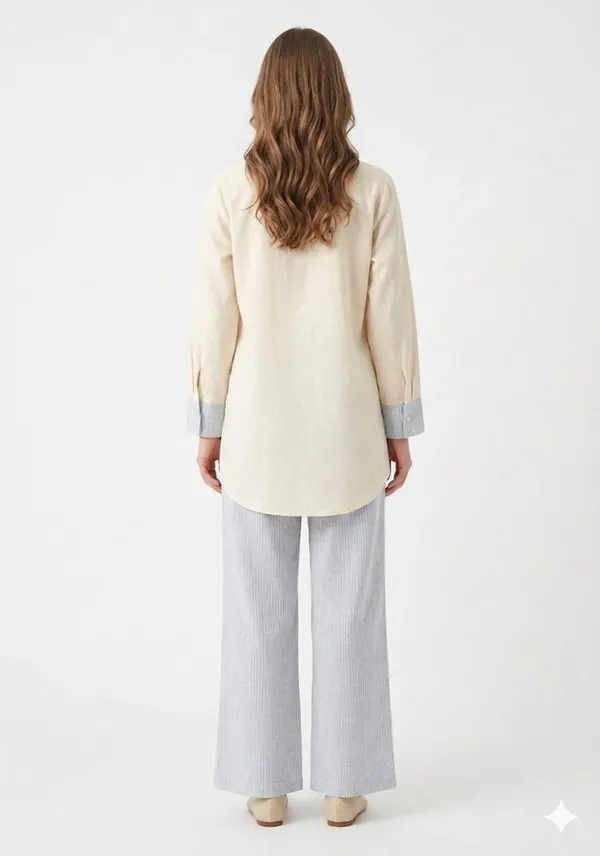 Cream_Linen_Tiger_Embroidered_Asymmetric_Co-Ord_Set_For_Women