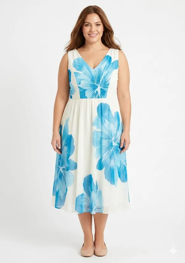 Blue_Cotton_Floral_Print_A-Line_Midi_Dress_For_Women