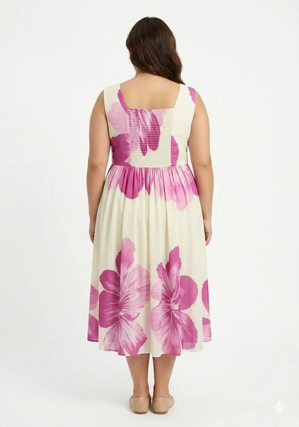 Blue_Cotton_Floral_Print_A-Line_Midi_Dress_For_Women