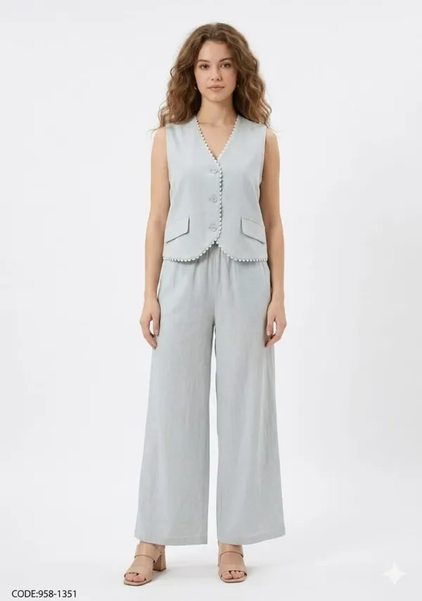 Light_Grey_Linen_Waistcoat_Straight_Trouser_Co-Ord_Set_For_Women