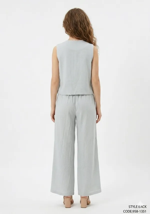 Light_Grey_Linen_Waistcoat_Straight_Trouser_Co-Ord_Set_For_Women