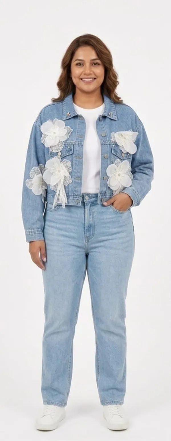 Light_Blue_Denim_3D_Floral_Applique_Jacket_For_Women