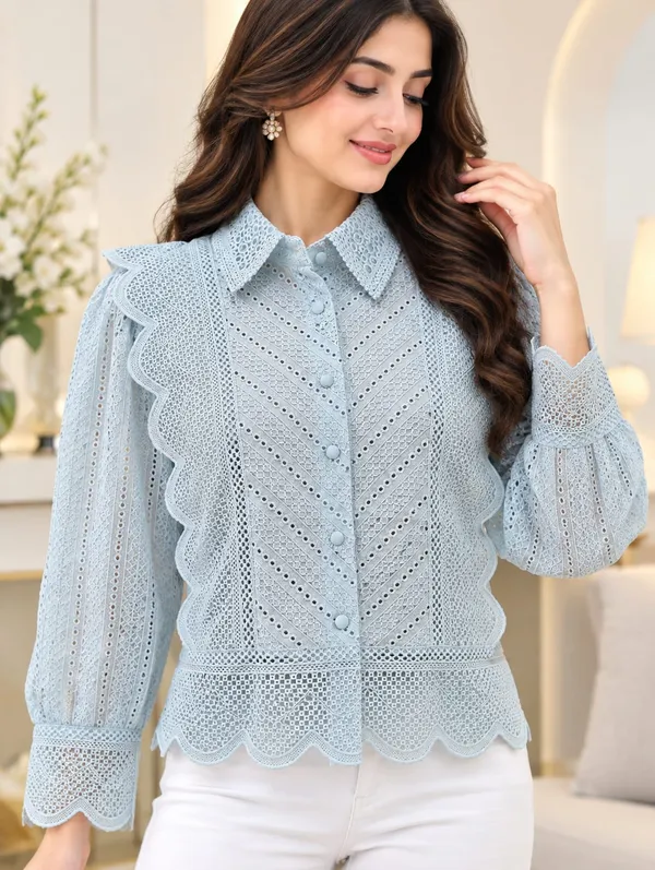Blue_Eyelet_Lace_Ruffle_Statement_Shirt
