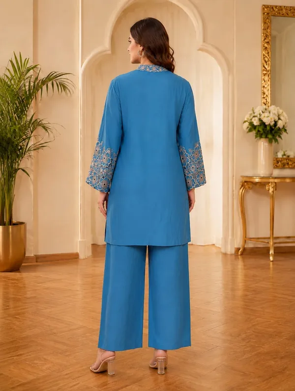 Blue_Floral_Cutwork_Embroidered_Linen_Co-ord_Set
