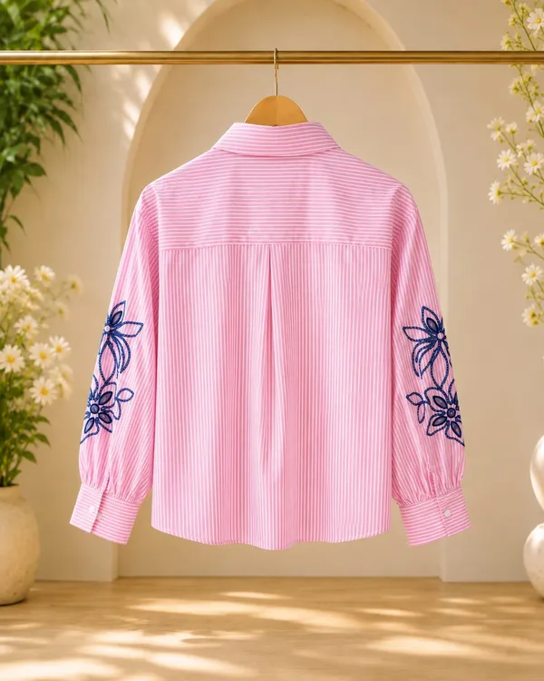 Pink_Cotton_Relaxed_Fit_Striped_Embroidered_Shirt_For_Women