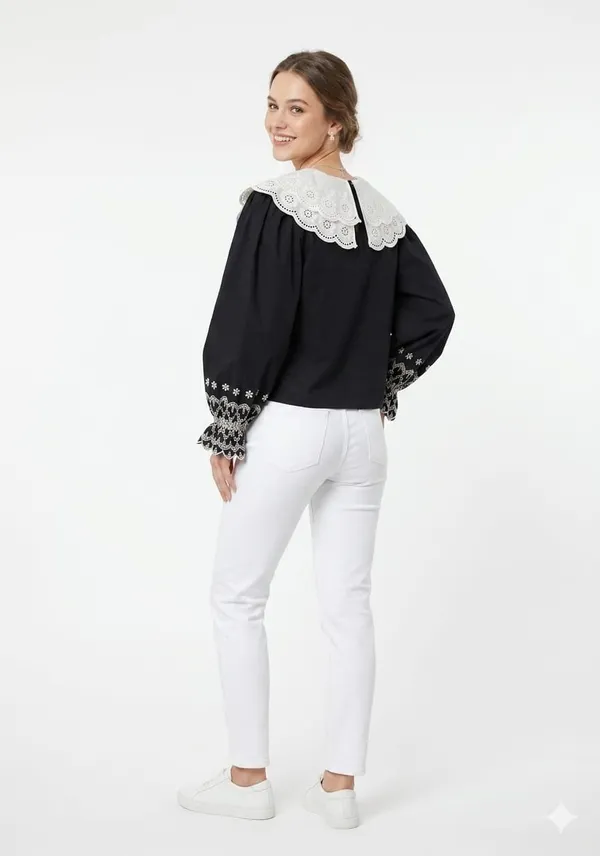 Black_Cotton_Lace_Collar_Embroidered_Top_For_Women
