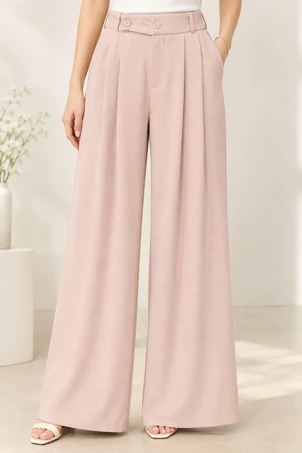 Dusty_Pink_Pleated_Wide-Leg_Trousers