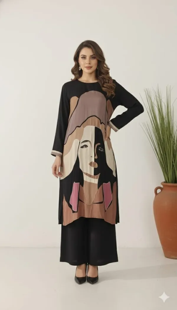 Black_Crepe_Relaxed_Graphic_Portrait_Co-Ord_Set_For_Women