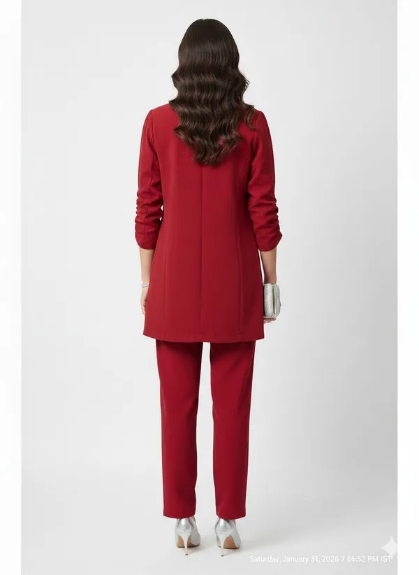 Burgundy_Red_Crepe_Embellished_Blazer_Coat_Set_For_Women
