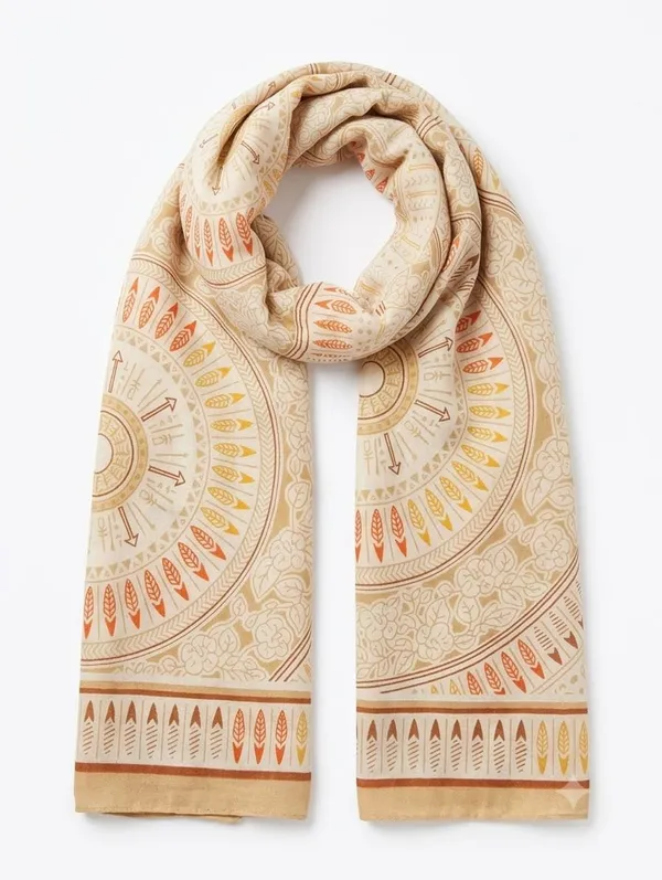 Multicolor_Cotton_Aztec_Mandala_Print_Stole_For_Women