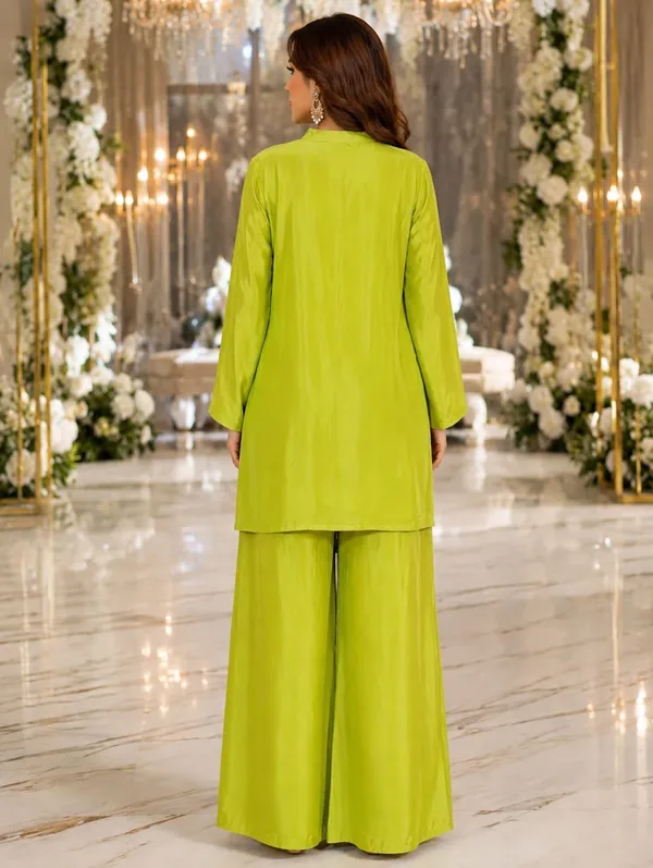 Lime_Green_Floral_Embroidered_Tunic_&_Wide-Leg_Co-Ord_Set