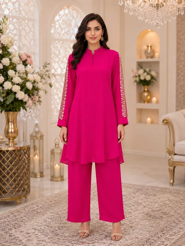 Magenta__Elegance_Co-Ord_Set