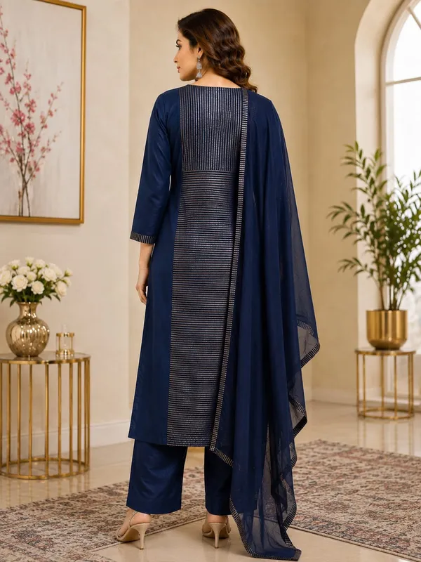 Midnight_Gold_Striped_Kurta_Set