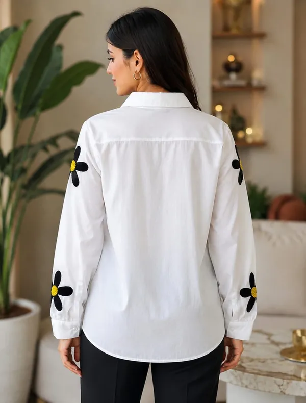 White_Cotton_Relaxed_Fit_Floral_Print_Shirt_For_Women