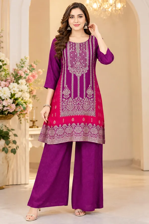 Purple_&_Magenta_Floral_Embroidered_Co-Ord_Set