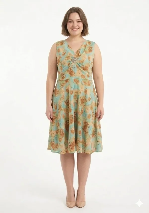 Multicolor_Cotton_Abstract_Print_A-Line_Midi_Dress_For_Women