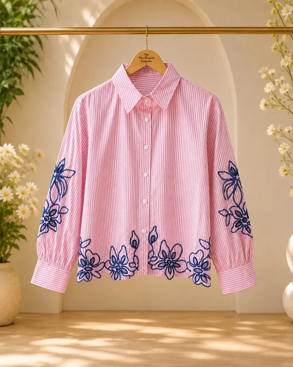 Pink_Cotton_Relaxed_Fit_Striped_Embroidered_Shirt_For_Women