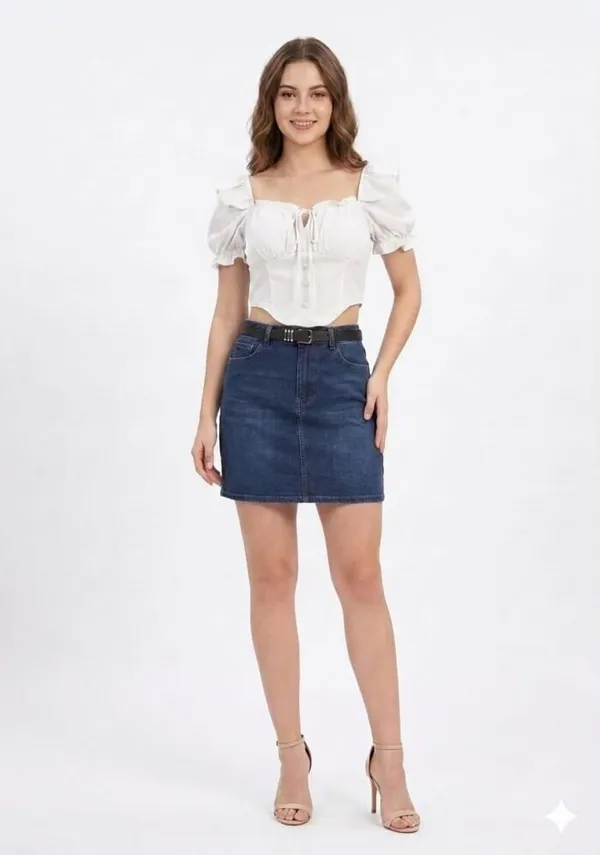 White_Silk_Ruffle_Milkmaid_Crop_Top_For_Women