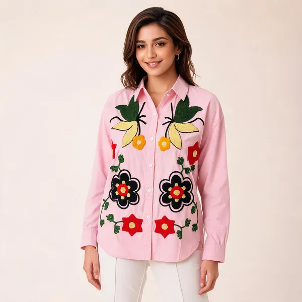 Pink_Cotton_Relaxed_Fit_Floral_Embroidered_Shirt_For_Women