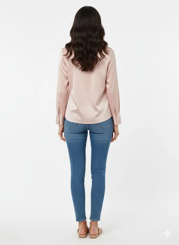 Dusty_Pink_Satin_Pussy-Bow_Collar_Top_For_Women