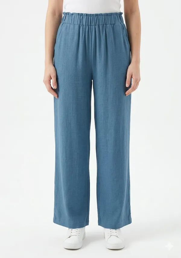 Slate_Blue_Elastic-Waist_Linen_Trousers