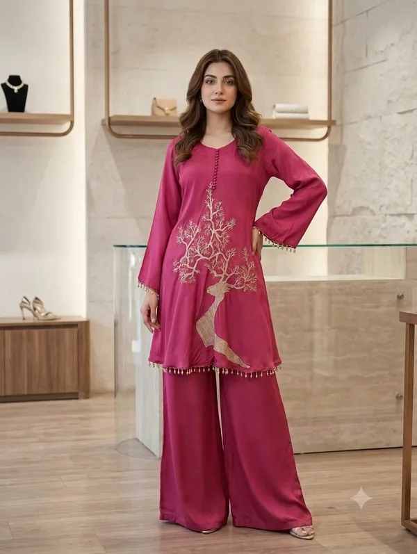 Tree-Embroidered_Silk_Kurta_Co-ord_Set