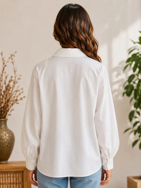 White_Cotton_Relaxed_Fit_Floral_Embroidered_Shirt_For_Women