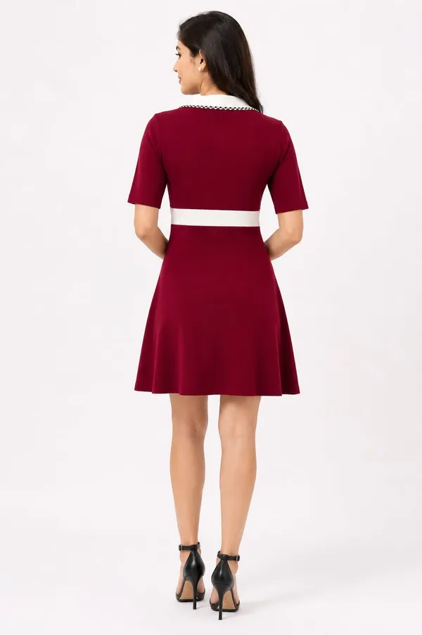 Maroon_Cotton_A-Line_Mini_Dress_For_Women