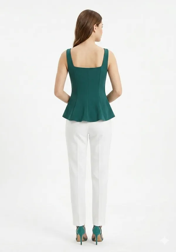 Green_Cotton_Sleeveless_Charm-Button_Top_For_Women