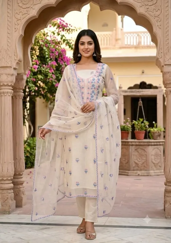 White_Cotton_Pastel_Chikankari_Straight_Suit_For_Women