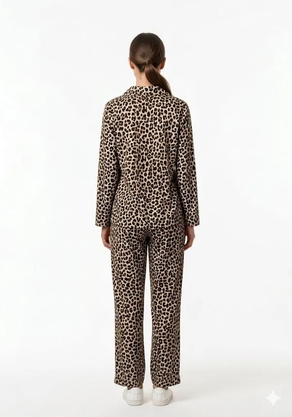 Brown_Cotton_Leopard_Print_Wide_Leg_Co_Ord_Set_For_Women