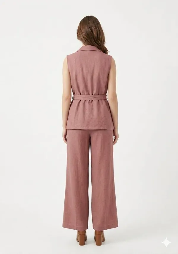 Onion_Pink_Linen_Belted_Three-Piece_Co-Ord_Set_For_Women