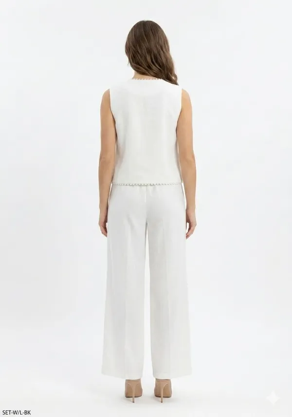 Ivory_Linen_Schiffli_Blazer_Style_Co_Ord_Set_For_Women