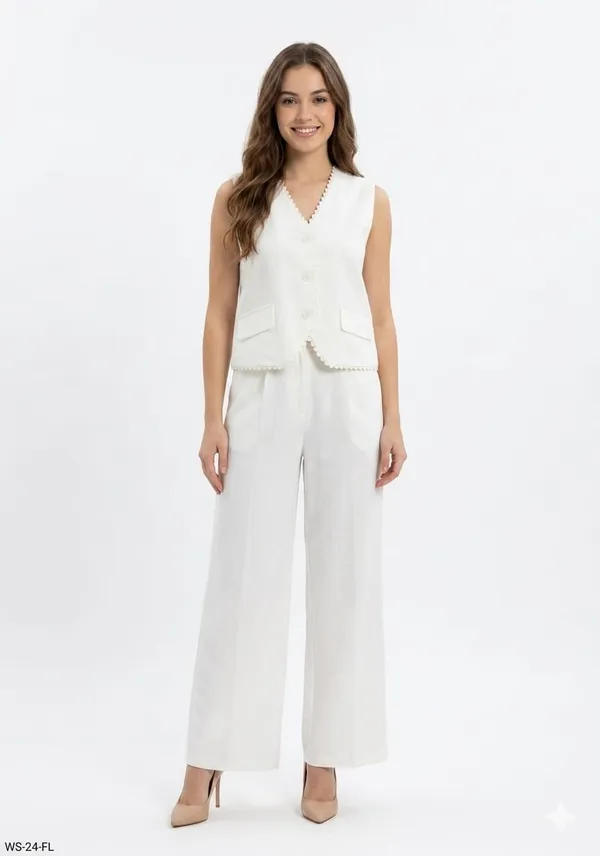 Ivory_Linen_Schiffli_Blazer_Style_Co_Ord_Set_For_Women