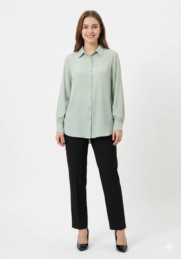 Mint_Green_Viscose_Relaxed_Straight_Casual_Shirt_For_Women