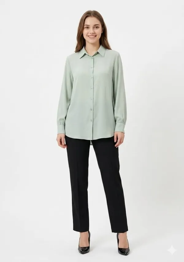 Mint_Green_Viscose_Relaxed_Straight_Casual_Shirt_For_Women