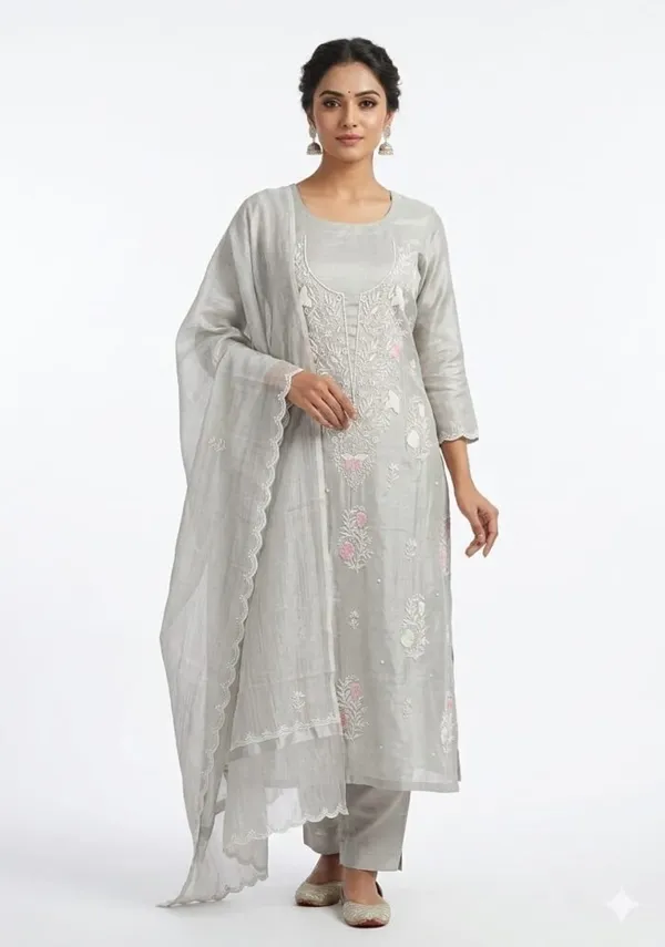 Grey_Chanderi_Chikankari_Embroidered_Straight_Suit_Set_For_Women