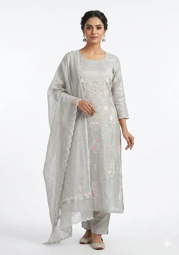 Grey_Chanderi_Chikankari_Embroidered_Straight_Suit_Set_For_Women