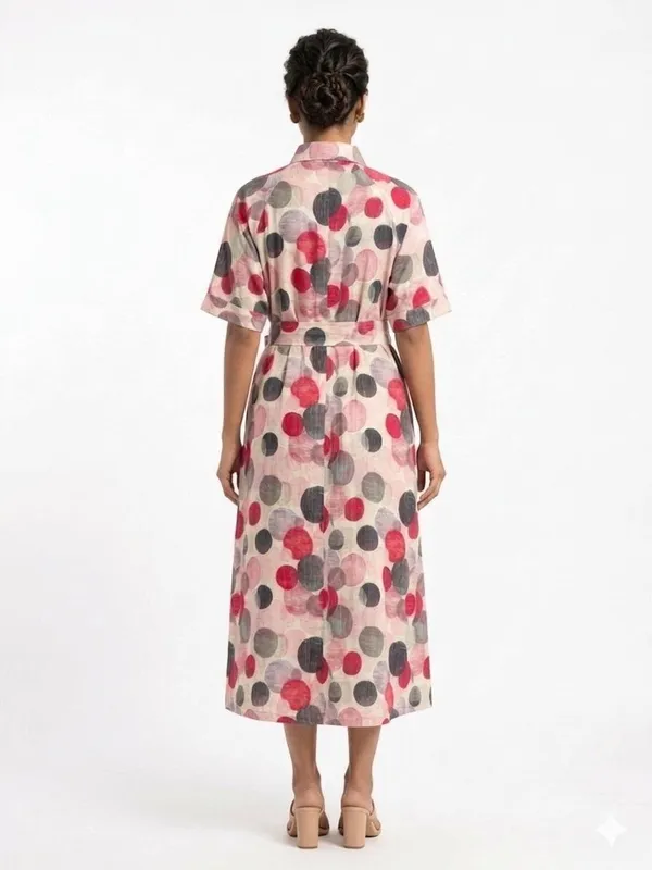 Red_Cotton_A-Line_Printed_Dress_For_Women