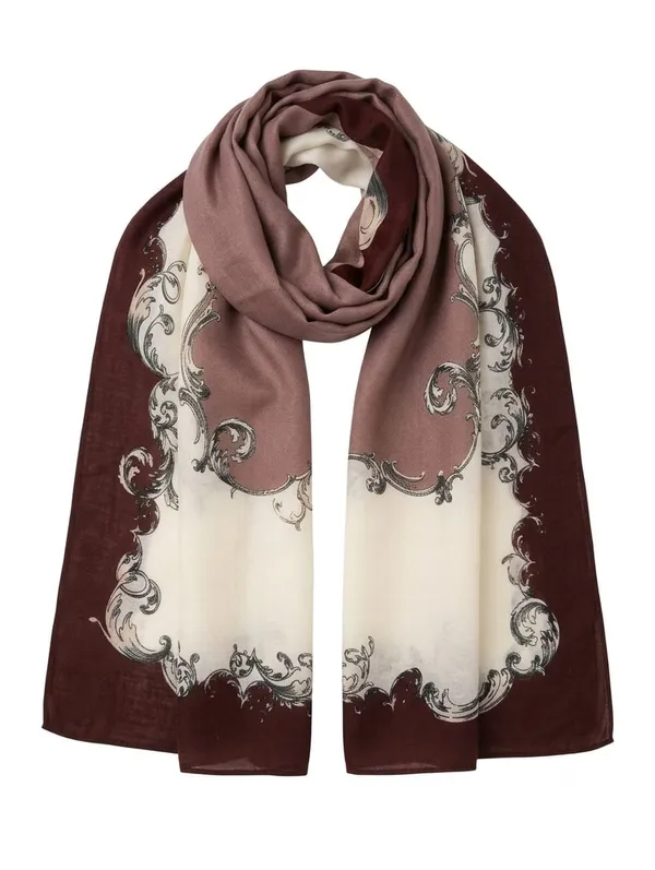 Multicolor_Cotton_Baroque_Print_Scarf_Stole_For_Women