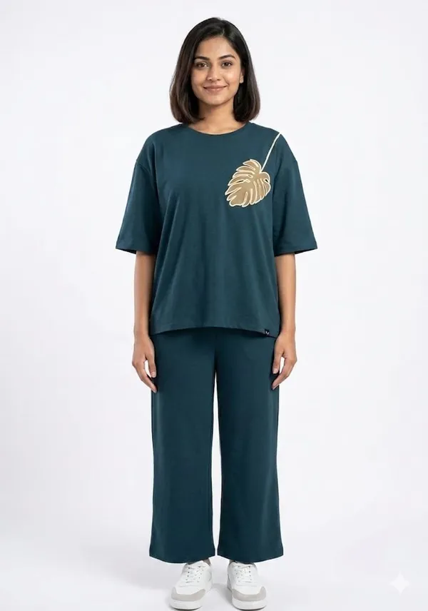 Teal_Hosiery_Oversized_Co-Ord_Set_For_Women