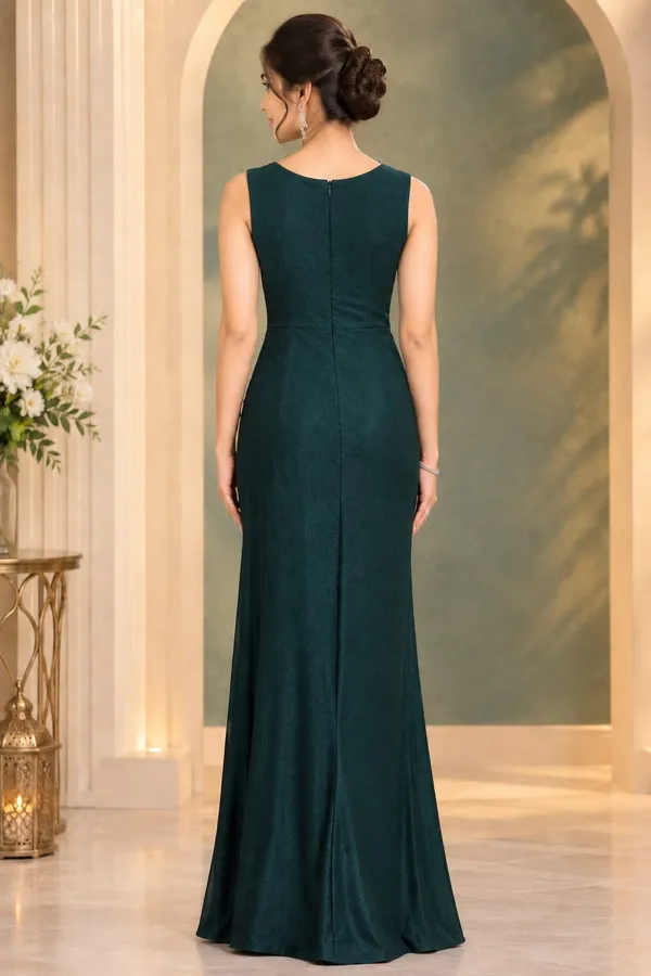 Emerald_Shimmer_Ruched_Evening_Gown