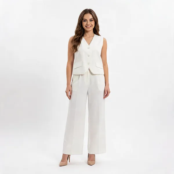 Ivory_Linen_Schiffli_Blazer_Style_Co_Ord_Set_For_Women