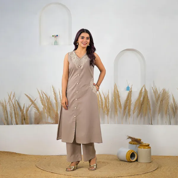 Beige_Cotton_Floral_Embroidered_Sleeveless_Co-Ord_Set_For_Women