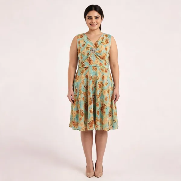Multicolor_Cotton_Abstract_Print_A-Line_Midi_Dress_For_Women