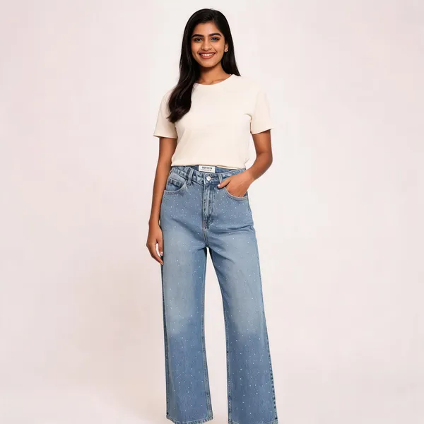 Blue_Denim_High-Waist_Wide_Leg_Rhinestone_Jeans_For_Women