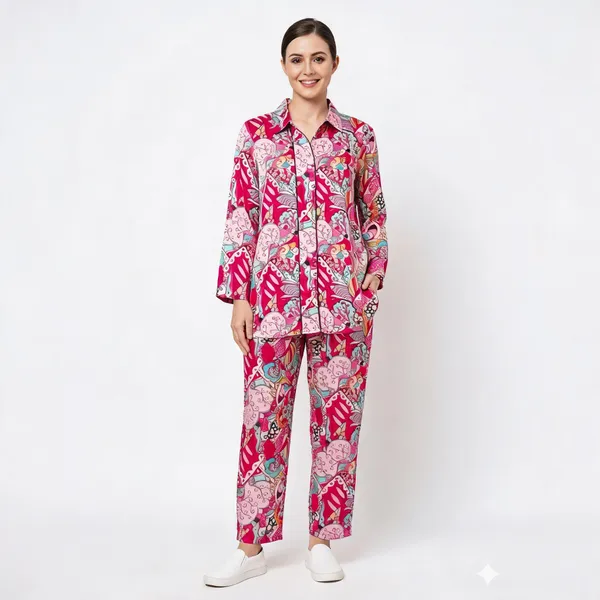 Pink_Satin_Scalloped_Co_Ord_Set_For_Women