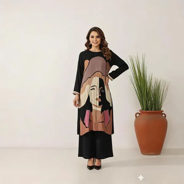 Black_Crepe_Relaxed_Graphic_Portrait_Co-Ord_Set_For_Women