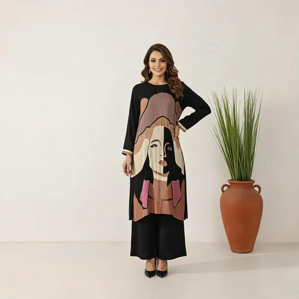 Black_Crepe_Relaxed_Graphic_Portrait_Co-Ord_Set_For_Women