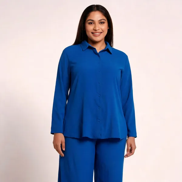 Royal_Blue_&_White_Crepe_Printed_Wide-Leg_Cord_Set_For_Women